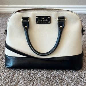 Cream & Black Kate Spade Purse - Donated